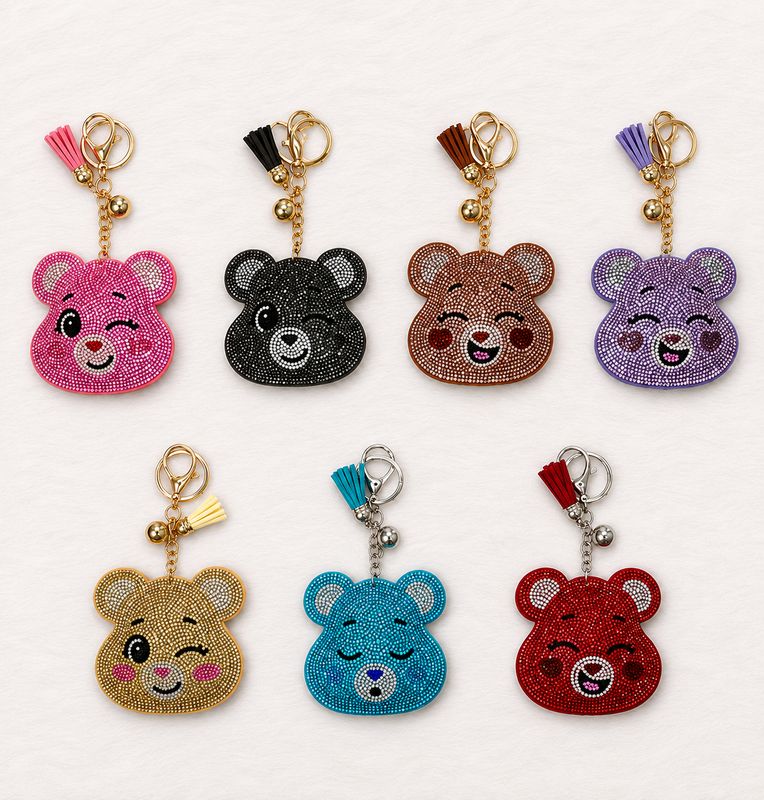 Cute Bear Bling Keychain Collection