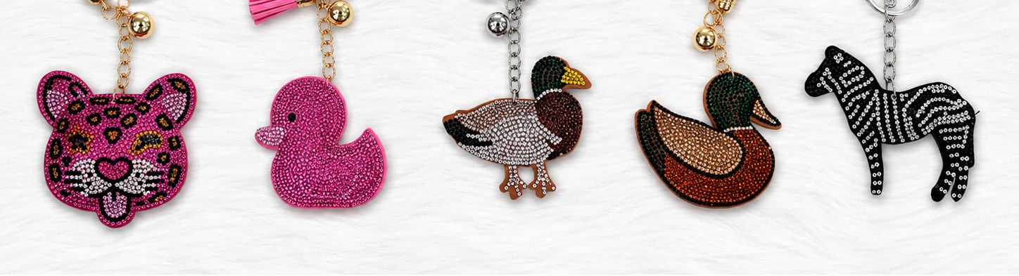 Animal Bling Keychain Collection