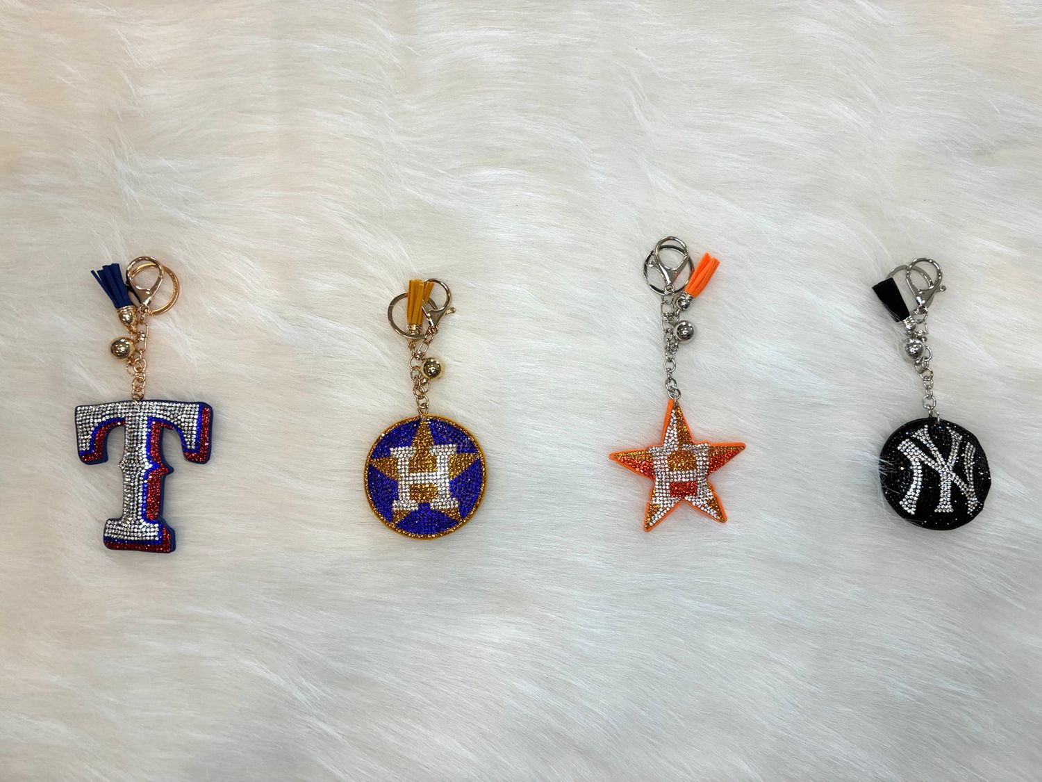 MLB Team Bling Keychain Collection