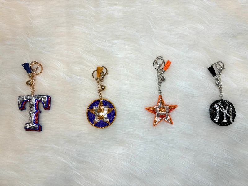 MLB Team Bling Keychain Collection