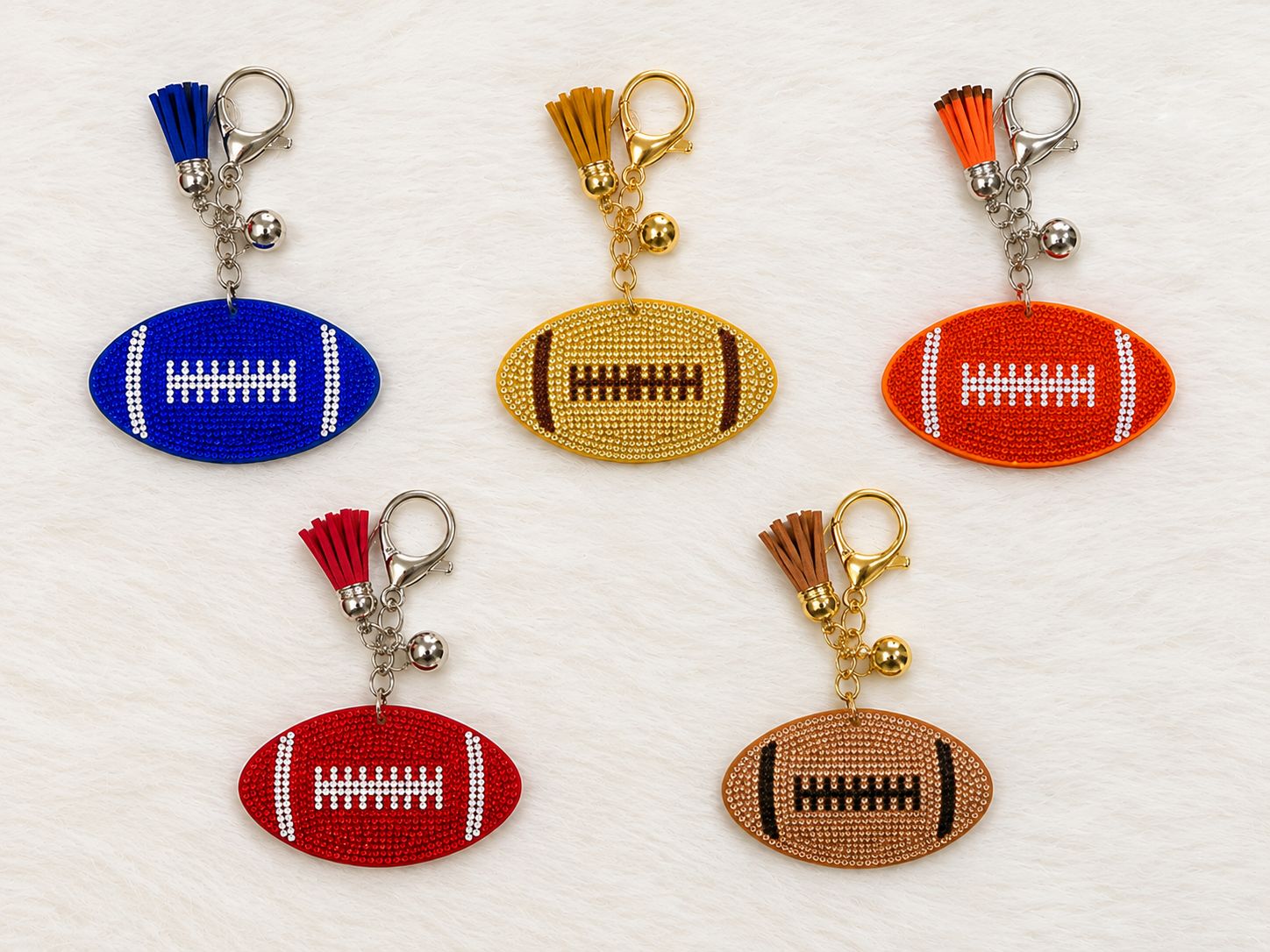 Bling Football Keychain Collection