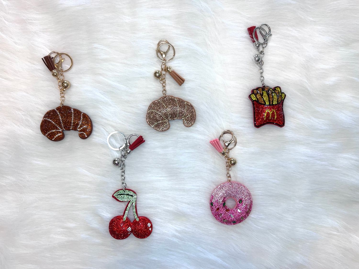 Sweet Treats &amp; Food Bling Keychain Collection