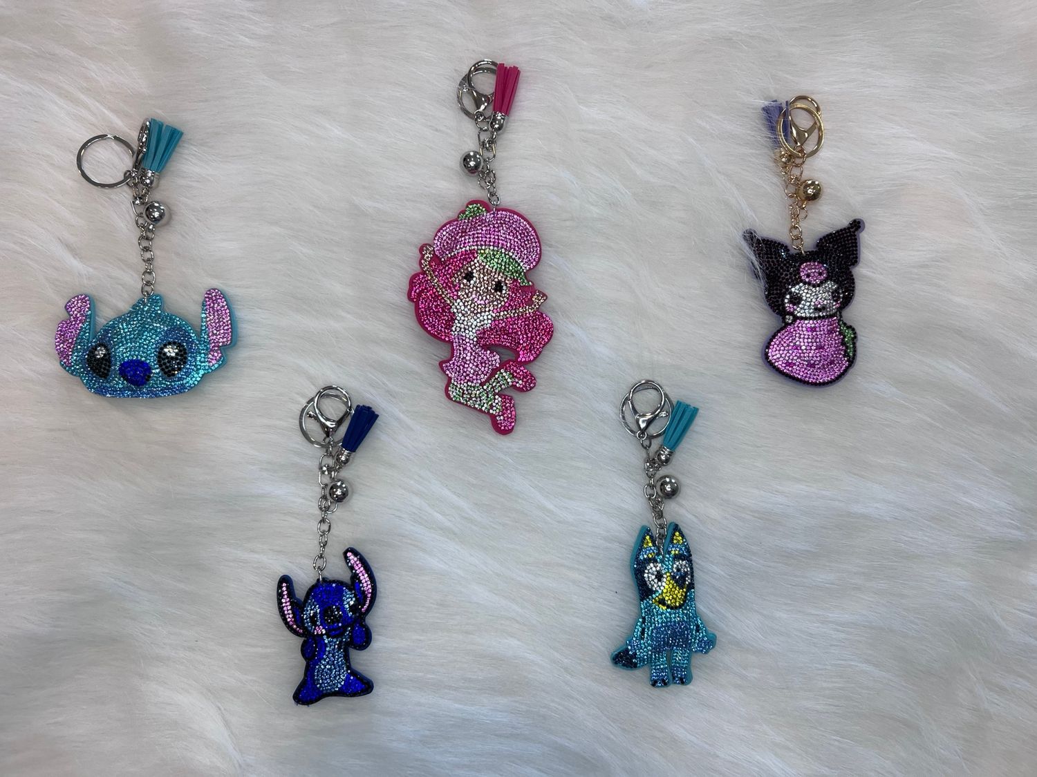 Character Bling Keychain Collection