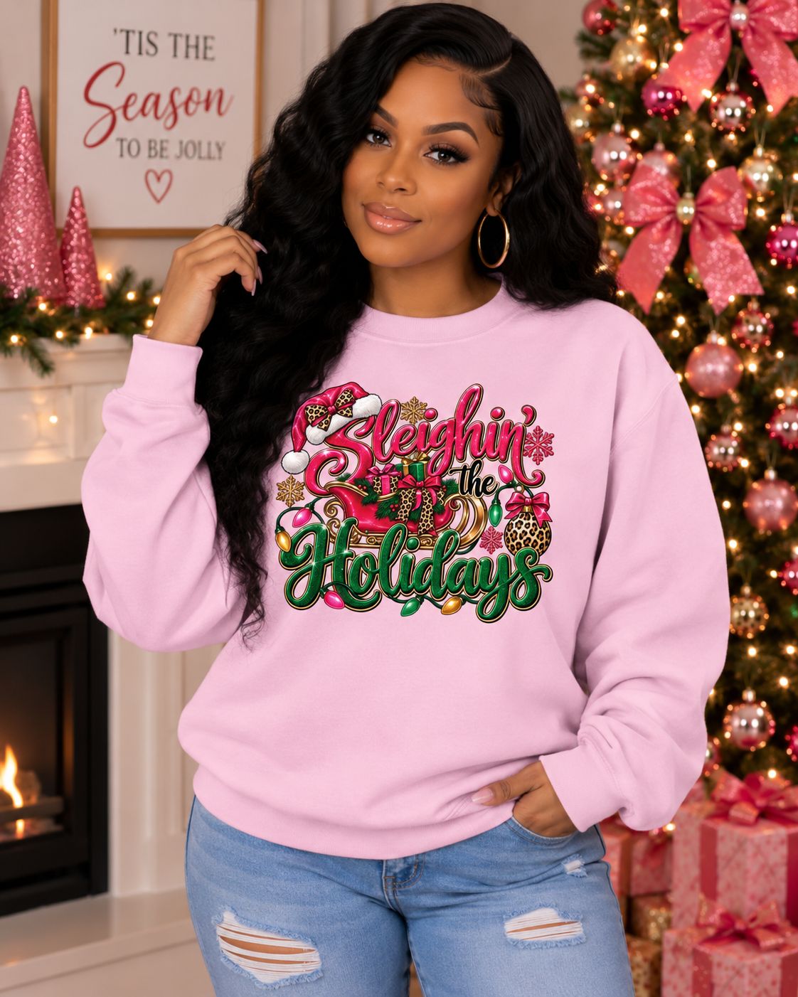 Sleighin’ the Holidays Christmas Sweatshirt