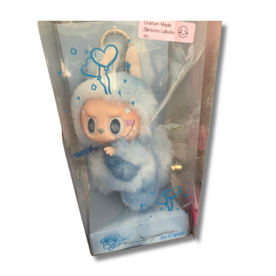 Blau Labubu Zimomo in Box