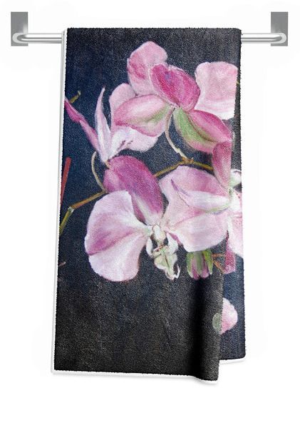 Orchid Study Beach Towel