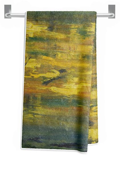 Yellow in the Deep Beach Towel