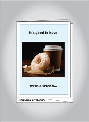 Coffee and a Doughnut card