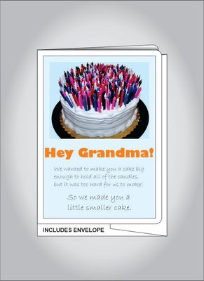 Happy Birthday Lots of candles GRANDMA card