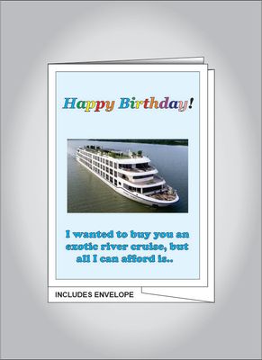 Happy Birthday River Cruise card