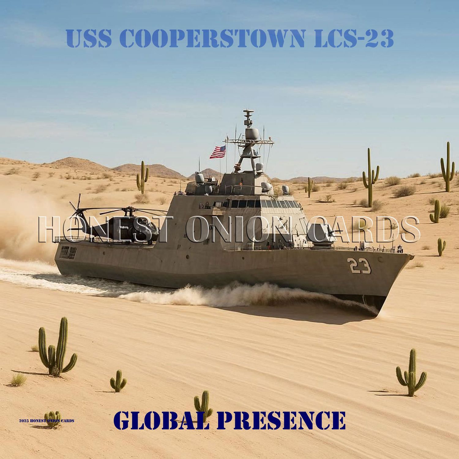 USS COOPERSTOWN LCS-23 DESERT DIGITAL IMAGE