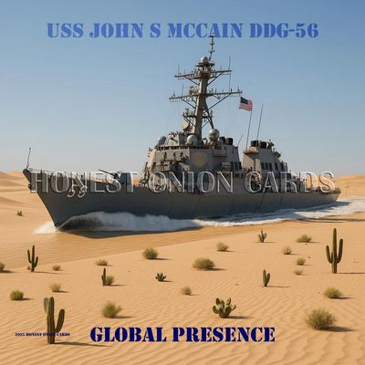 USS JOHN S MCCAIN DDG-56 DESERT DIGITAL IMAGE