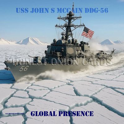 USS JOHN S MCCAIN DDG-56 ARCTIC DIGITAL IMAGE
