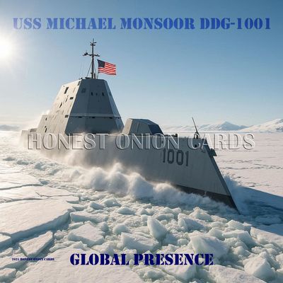 USS MICHAEL MONSOOR DDG-1001 ARCTIC DIGITAL IMAGE
