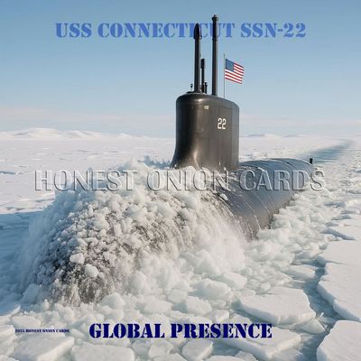 USS CONNETICUT SSN-22 ARCTIC DIGITAL IMAGE