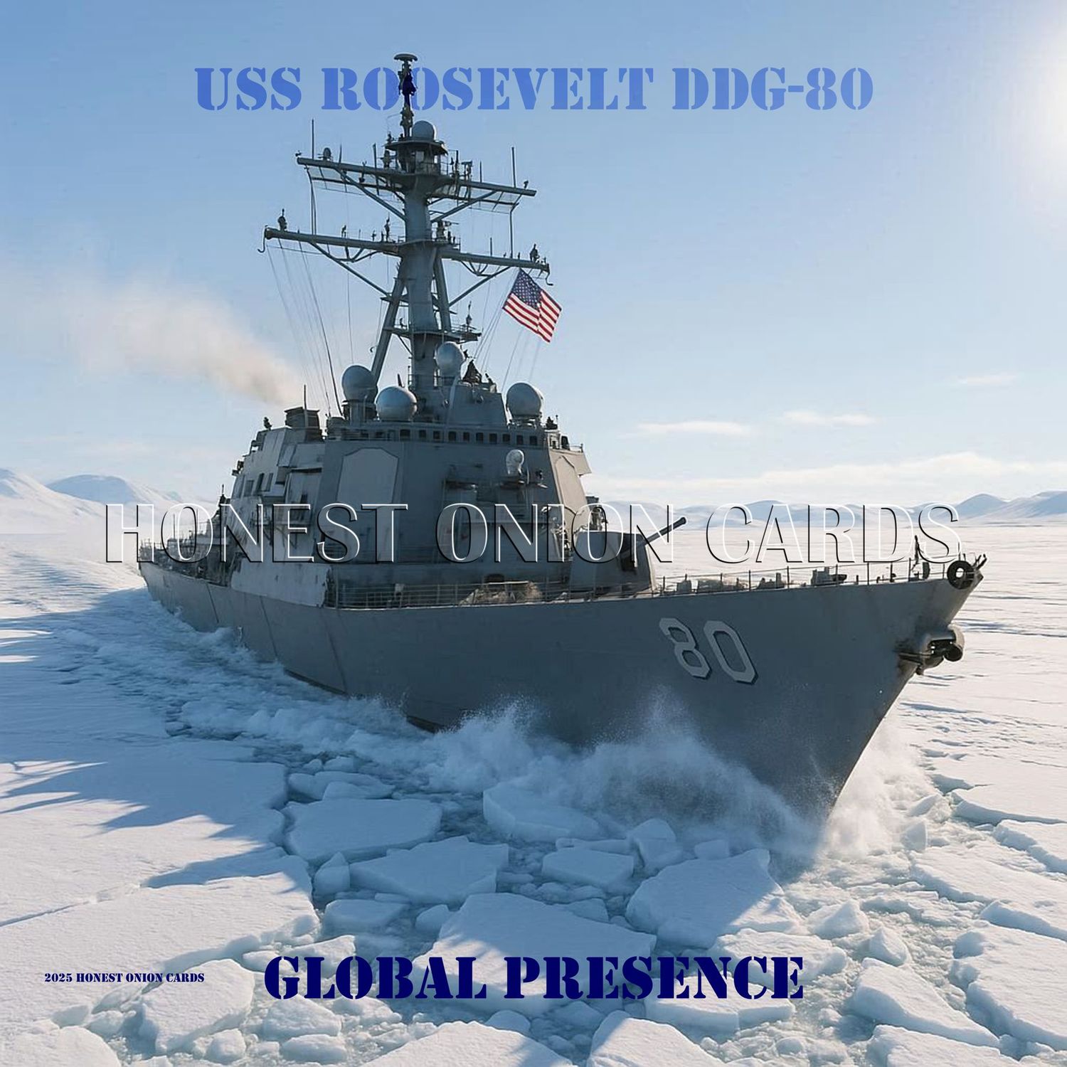 USS ROOSEVELT DDG-80 ARCTIC DIGITAL IMAGE