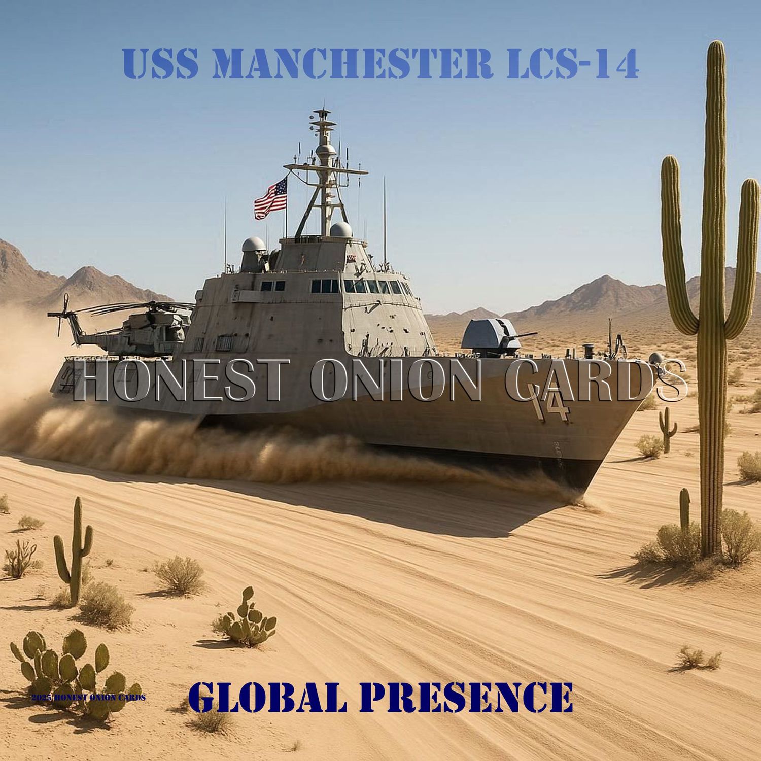 USS MANCHESTER LCS-14 DESERT DIGITAL IMAGE