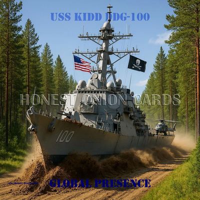 USS KIDD DDG-100 FOREST DIGITAL IMAGE