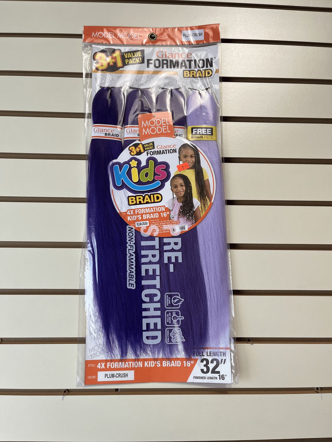 Glance formation kids braiding hair - Plum Crush Color