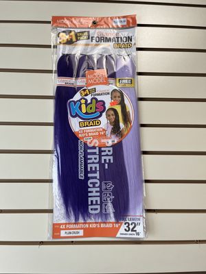 Glance formation kids braiding hair - Plum Crush Color