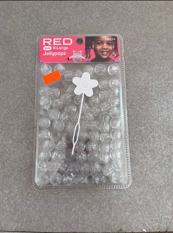Reds X-Large Clear Jelly Pop