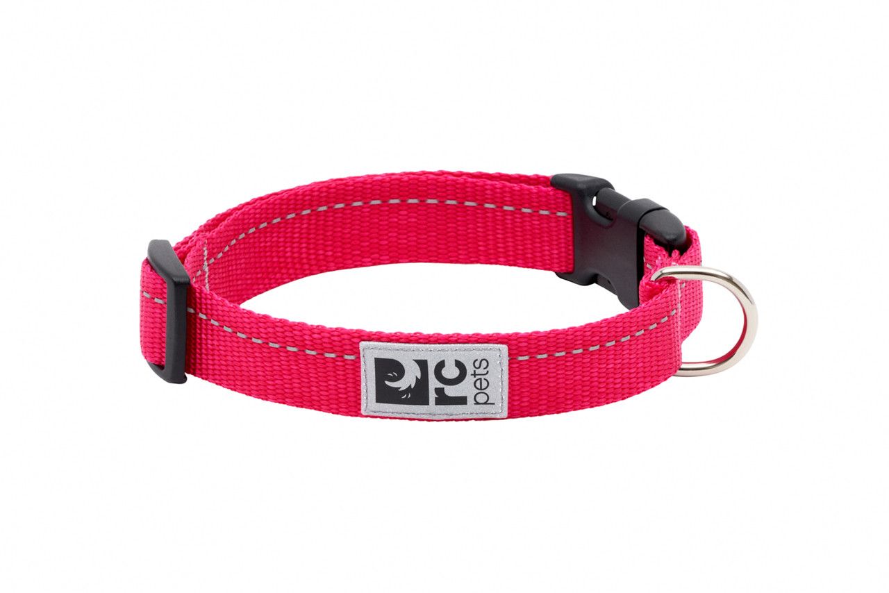 RC Pets - Clip Collar Primary Azalea, Size: XSmall 5/8&quot;