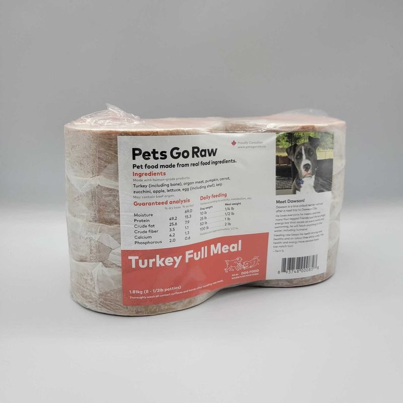 Pets Go Raw - Turkey Full Meal Dog