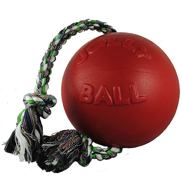 Jolly Pets - Romp N Ball with Rope 6&quot;