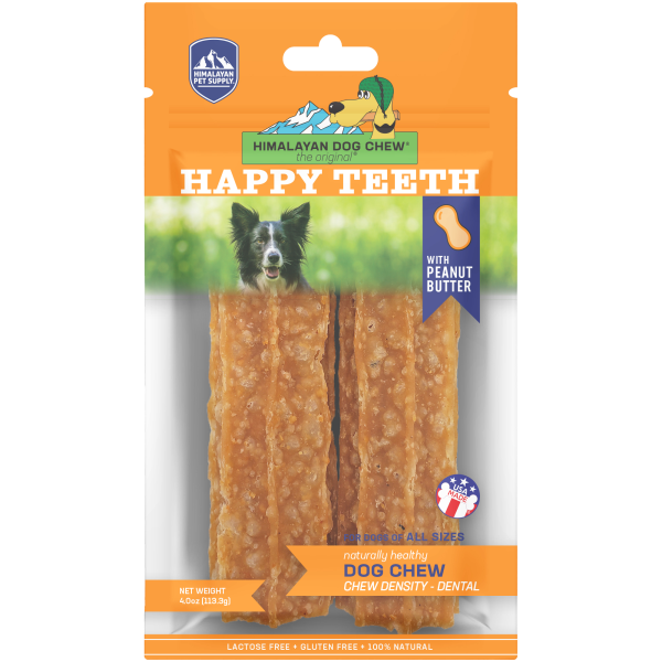 Himalayan - Dog Chew Happy Teeth Peanut Butter 4oz
