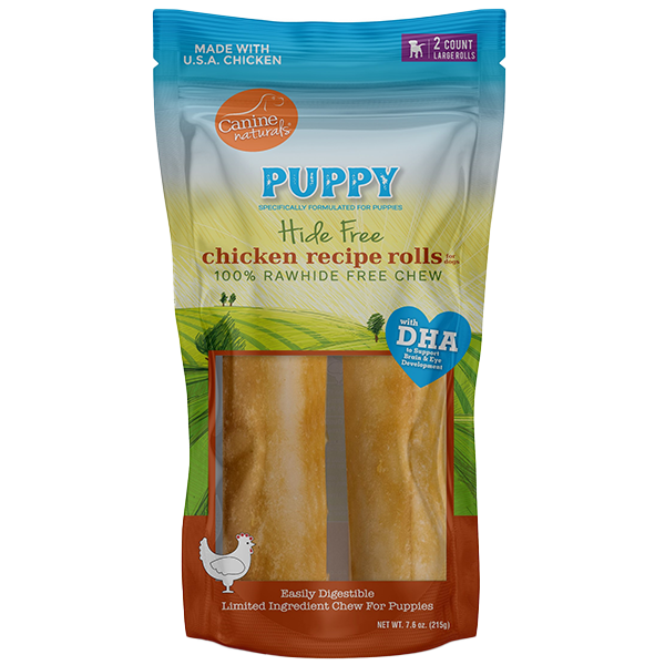 Canine Naturals - Hide-Free Puppy Chicken Rolls