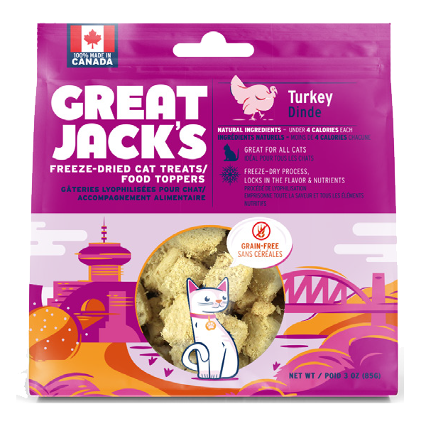 Great Jack&#39;s - Freeze Dried Cat Treats Turkey