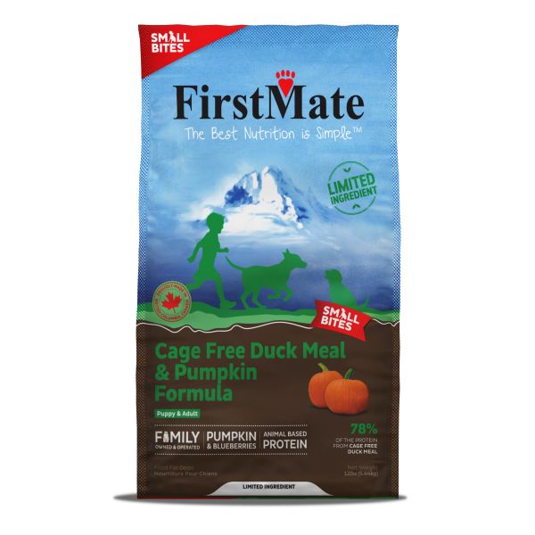 Firstmate - LID GF Cage Free Duck &amp; Pumpkin Small Bites Dog 