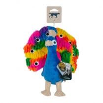 Tall Tails - Plush Peacock Squeaker Toy 10&quot;