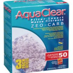 AquaClear - 50 Zeo-Carb Filter insert, 270 g (9.5 oz ) 3pk