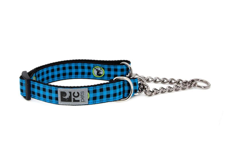 RC Pets - Training Collar Blue Buffalo Plaid Large