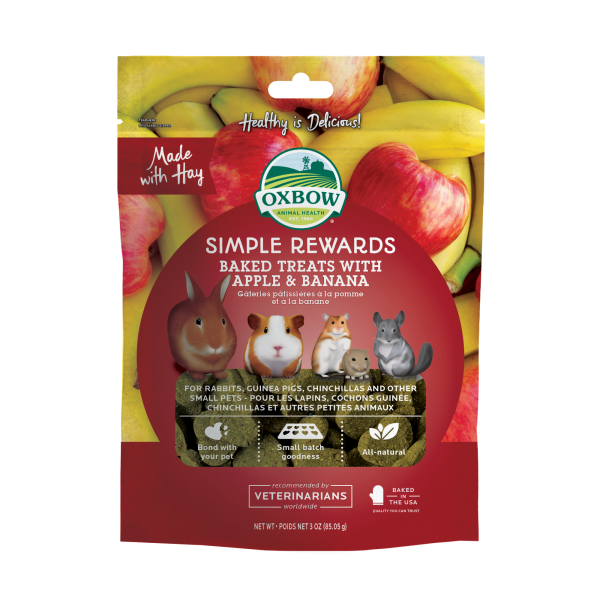 Oxbow - Simple Rewards Apple &amp; Banana Treats 85g
