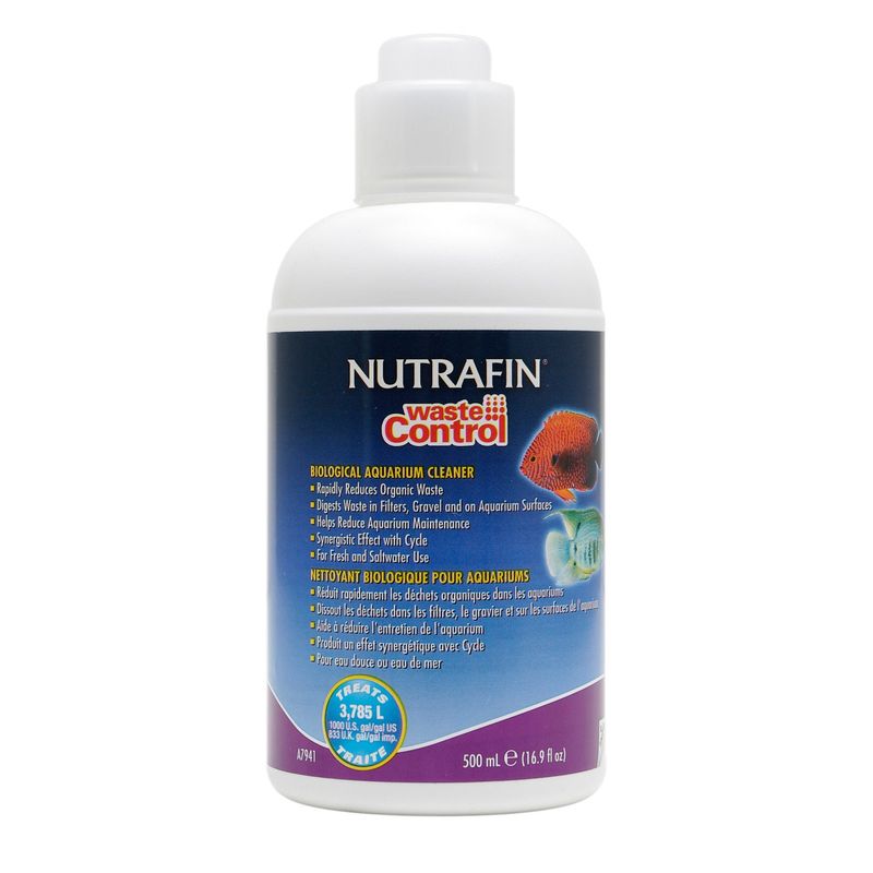 Nutrafin - Waste Control - Biological Aquarium Cleaner, 500 mL (16.9 fl oz)