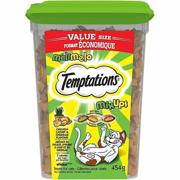 Temptations - Chicken, Cheese &amp; Catnip Tub 454g