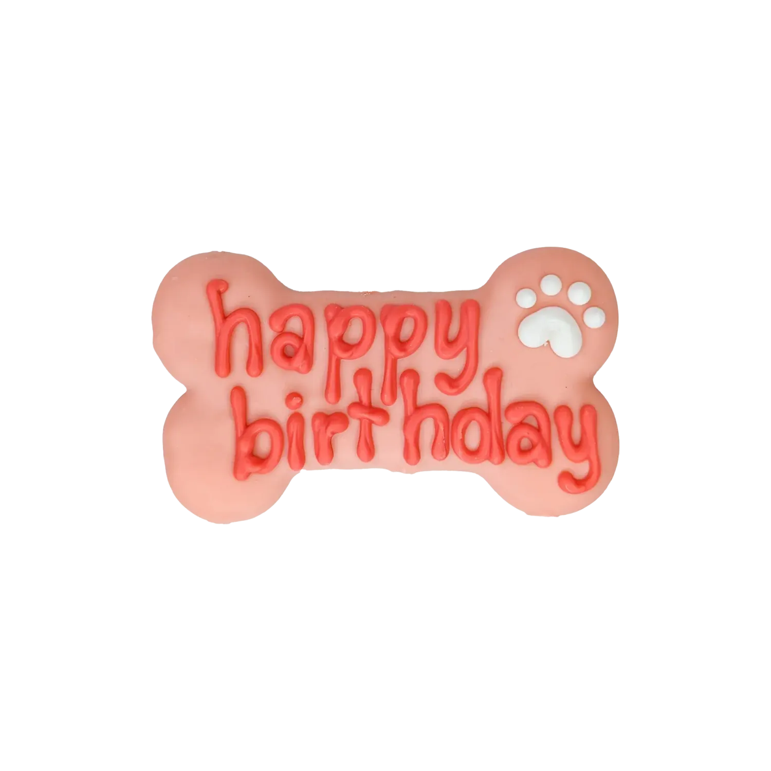 Bosco &amp; Roxy&#39;s - 6&quot; Happy Birthday Bone Pink