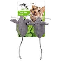 All for Paws - Green Rush Catnip Mice, Assorted (Blue/Green), 2 pack