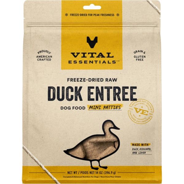 Vital Essentials - FD Raw Duck Entree Mini Patties 14oz Dog