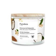 Purodora - Odor Neutralizer Coconut-Pistachio Soy Wax Candle