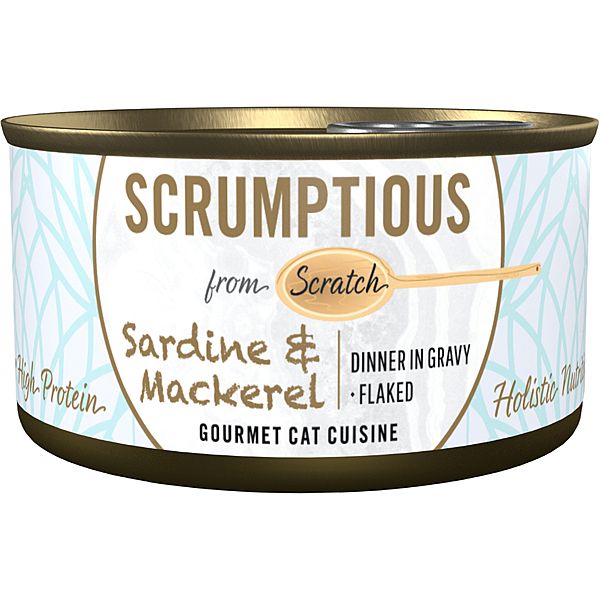 Scrumptious - Sardines &amp; Mackeral Cat 2.8oz