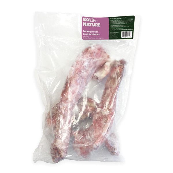 Bold by Nature - Frozen Whole Turkey Necks Dog 2pk 2lb