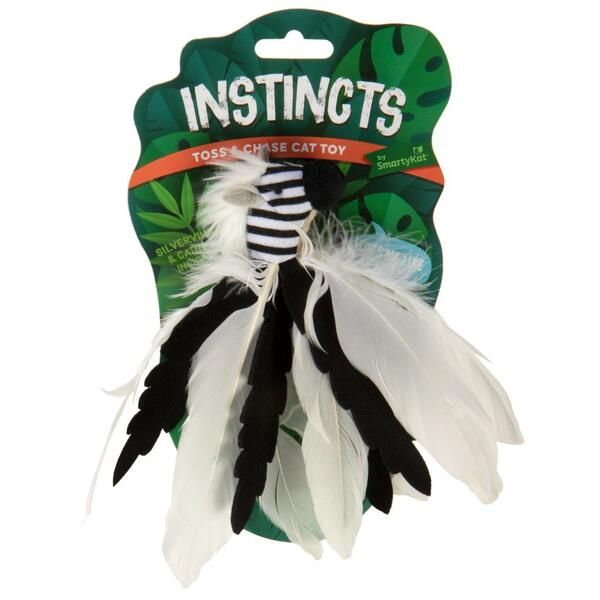 PetWise - Instinct Zingy Zebra Toss &amp; Chase Feathered | Cat