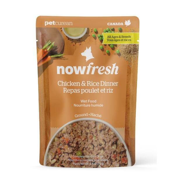 Now Fresh - Ground Chicken &amp; Rice Dinner Dog 2.8oz
