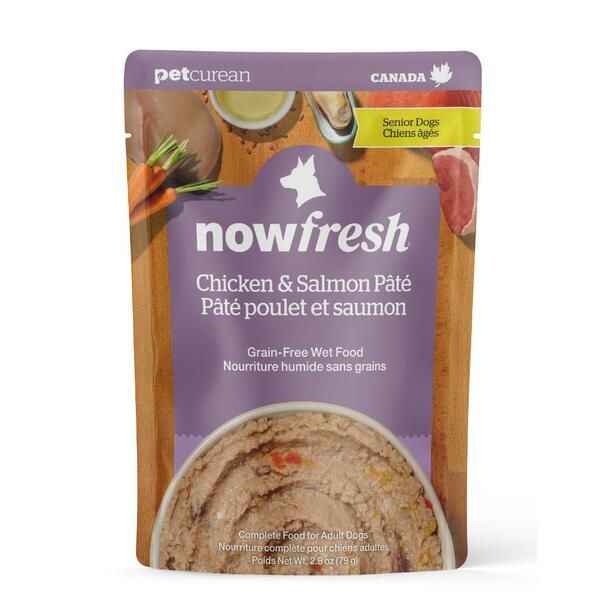 Now Fresh - GF Senior Chicken &amp; Salmon Pâté Dog 2.8oz