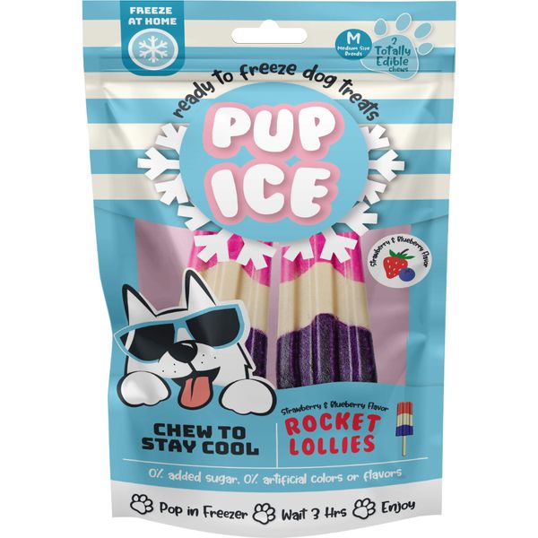 Spot - Pup Ice Lollies Rocket Strawberry &amp; Blueberry 2PK