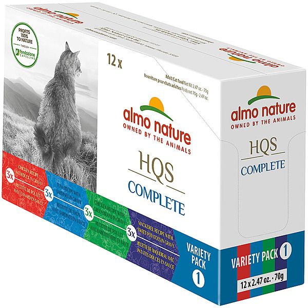 Almo Nature - Chicken, Tuna, Mackerel Cat 70g 12pk