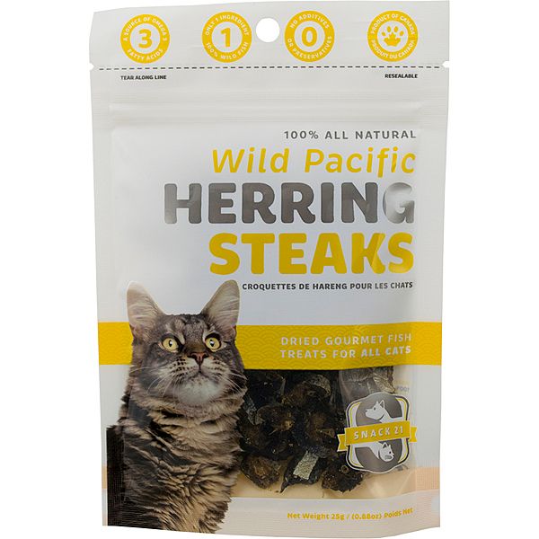 Snack 21 - Herring Steaks Cat 25g